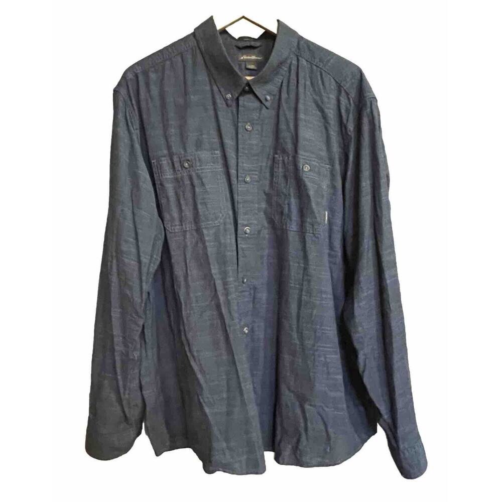 Eddie Bauer Shirt‎ Classic Fit Long Sleeve Button Up Lightweight Mens 2XL